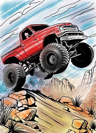 monster-truck-jumping-art