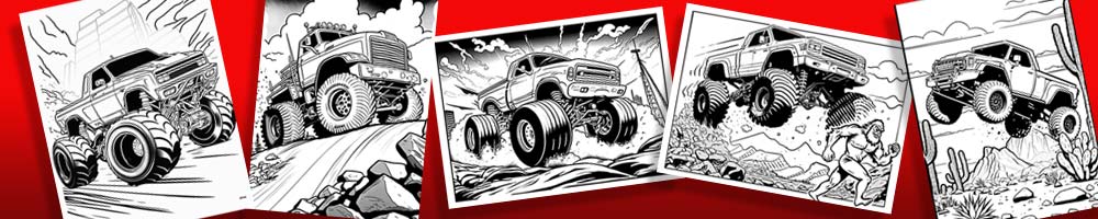 monster-truck-madness-coloring-book-pages-banner